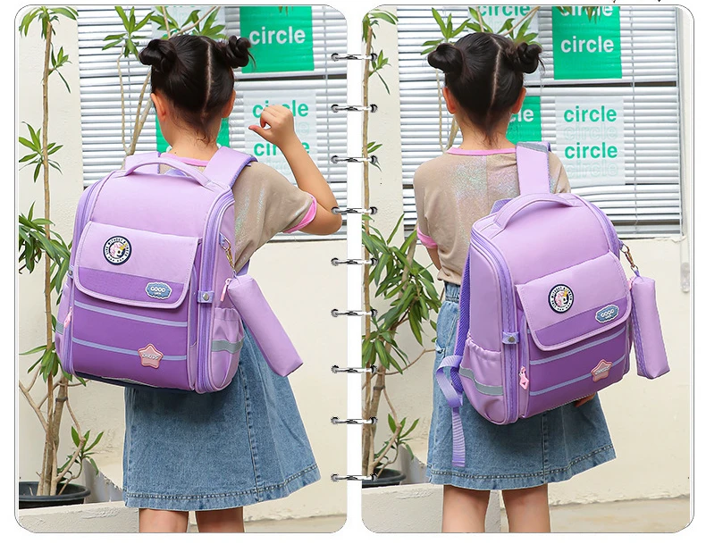 New Girl Boy Backpack with Pen Bags Children Unicorn Cute Backpacks for Travel Grade 1-4 Primary School Student Bag Mochila Hot
