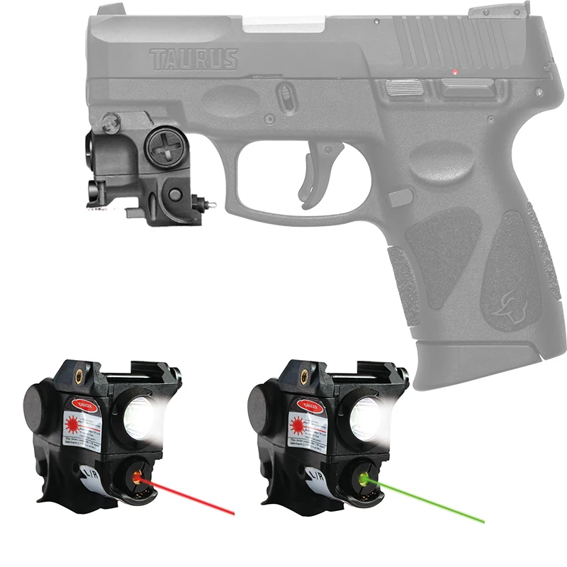 

LS-CL1 Taurus G2C 9mm Glock Mini red dot green mira laser para pistola defensa personal arma Pistol Laser Sight Flashlight Combo