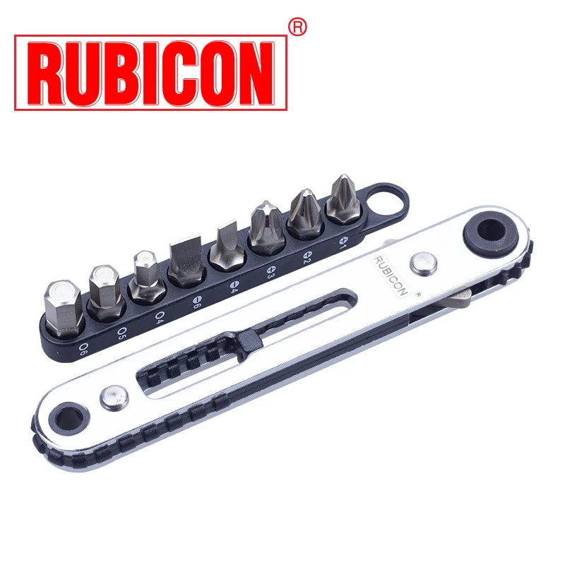 Японский Rubicon трещотка отвертка стандарта/B Phillips плоская головка набор из 9