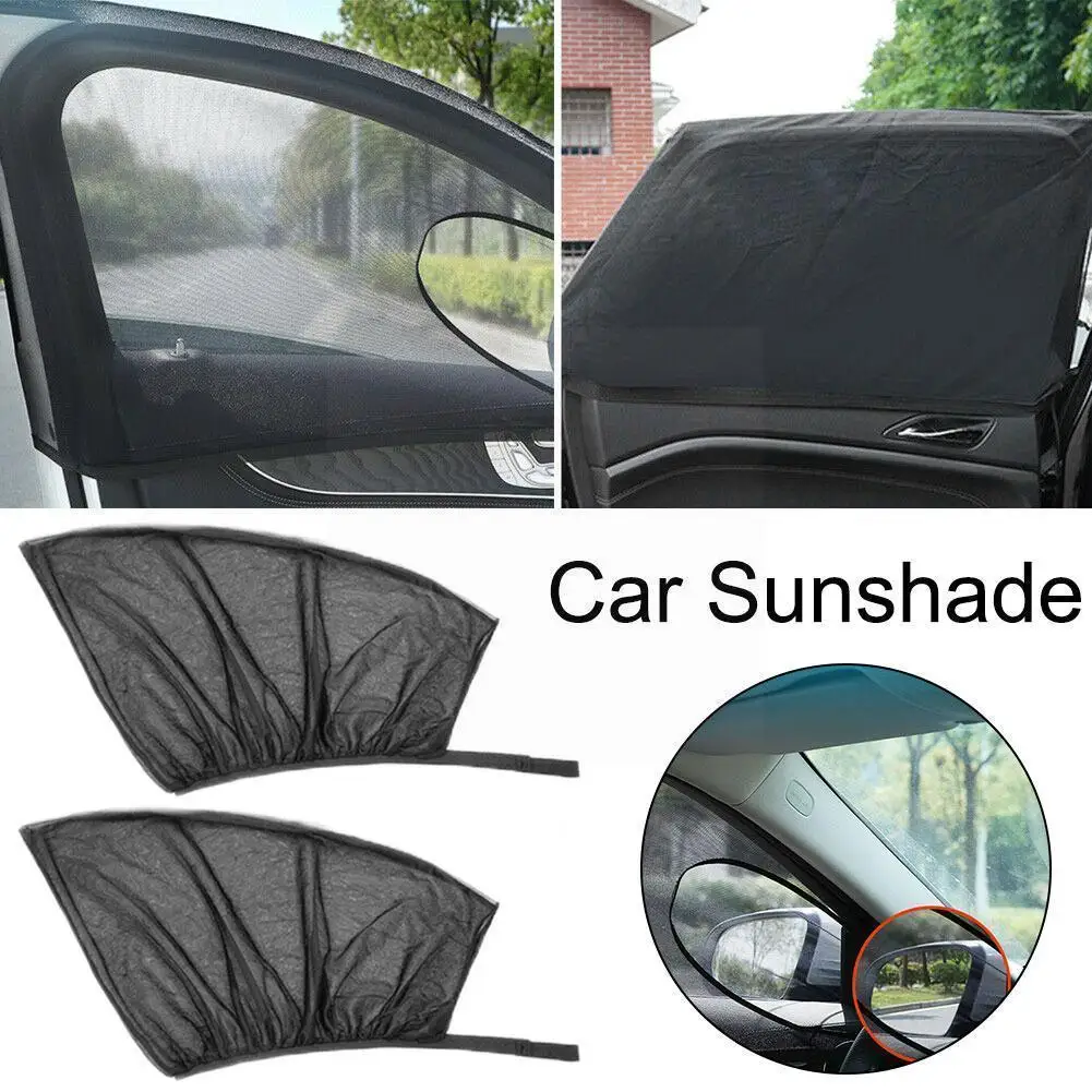 

Car Front Rear Side Sunshade Black Mesh Sun Visor Shade Heat Insulation Universal Covers Anti-mosquito K4G3