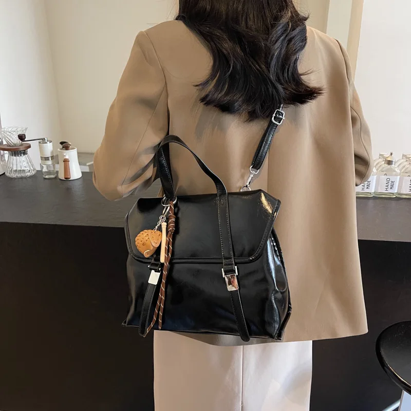 Женская сумка британский ретро-рюкзак новинка 2024 модный портативный портфель в