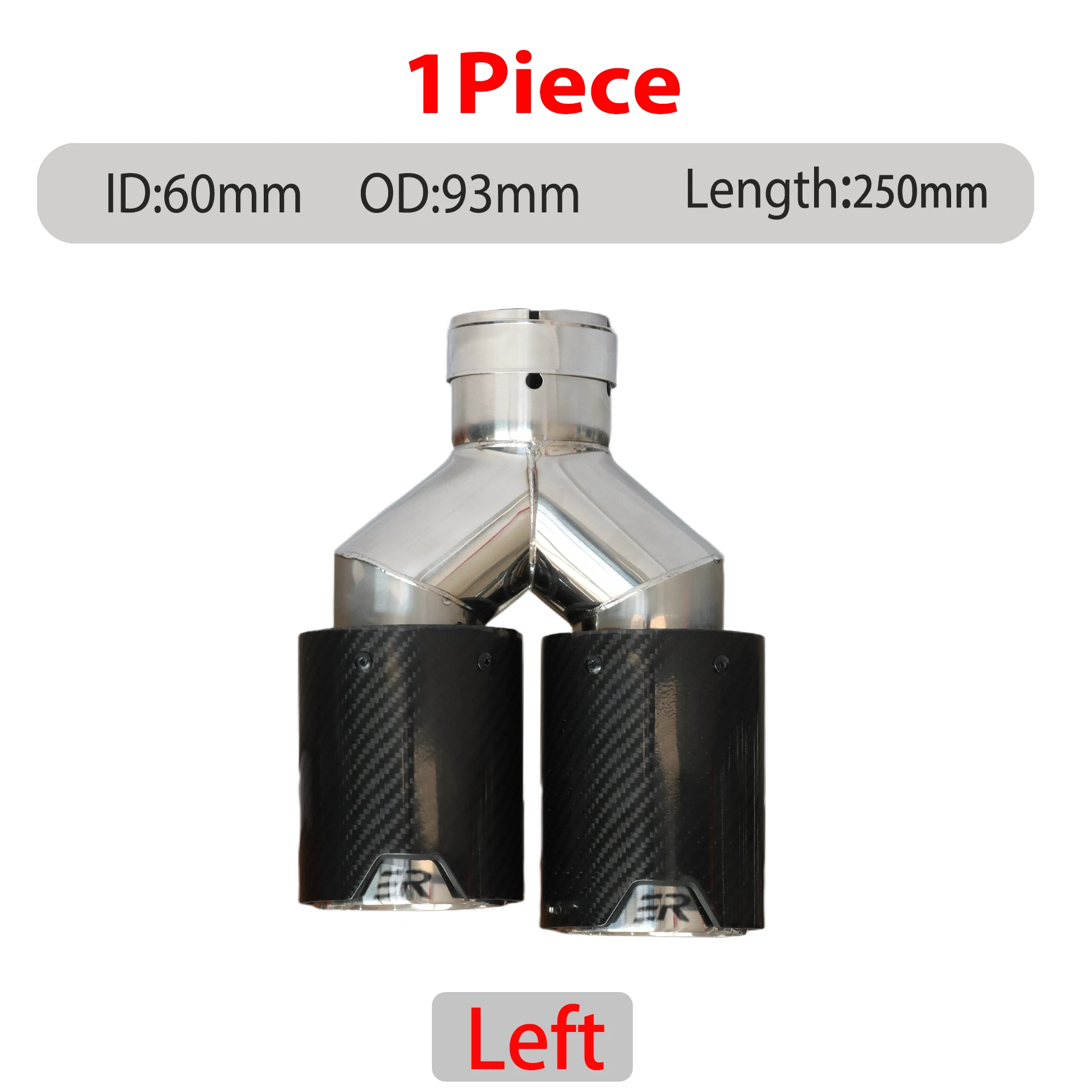 

1 шт., оригинальные насадки на глушитель sumsoo с двойным выходом, универсальные насадки на выхлопную трубу из углеродного волокна M Performance, концевые трубы для серии BMW