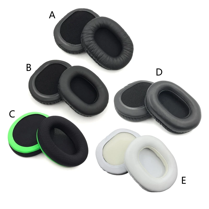 

Leather Cloth Earpads Compatible with MDR-7506 7510 7520 CD900ST Earphone Memory Foam Earcups Breathable Ear Cushions