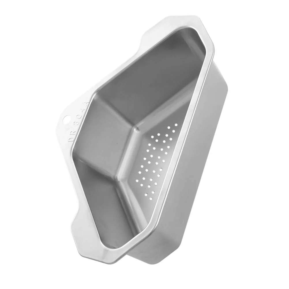 

Triangle Drain Basket Stainless Steel Sinks Washing Filter Sink Triangular Water 304 Stainless Steel Fruits Kitchen Supply