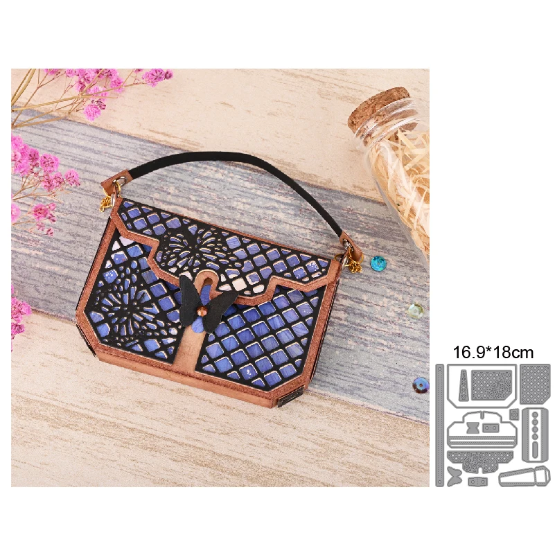 

3D Female Shoulder Bag New Arrival 2022 Metal Cutting Dies Decoration Scrapbooking DIY Paper Craft Punch Stencils Embossing