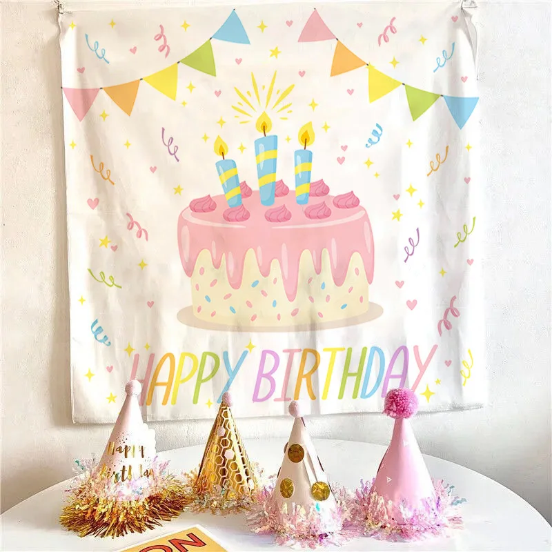 

Подвесная ткань с днем рождения 100x70 см