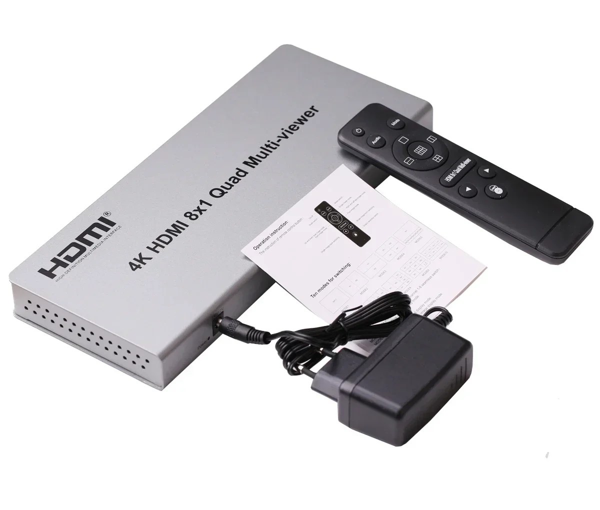 Фото Мультиверы 4K HDMI 8x1 с выходом 8 в 1, бесшовный переключатель, мультивар HDMI, 8 портов, мультивар HDMI, 1 ТВ-монитор, дисплей, несколько экранов №1