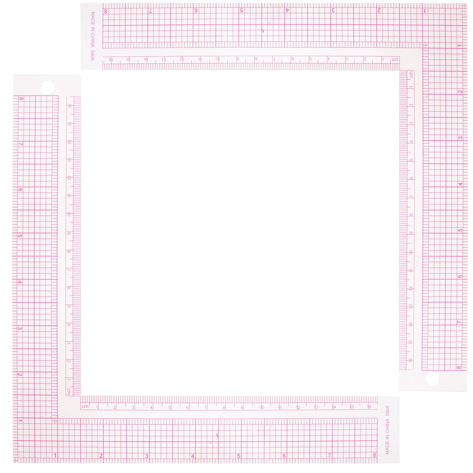 

2 Pcs Line Professional Sewing Ruler Plastic Right Angle Tools Centimeter Tailor Measuring Supplies Metric Tape