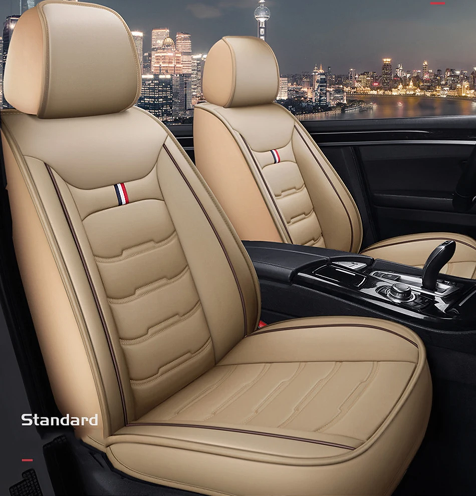 

HLFNTF leather Car Seat cover For KIA K4 K5 Kia rio ceed Cerato Sportage Optima Maxima car accessories car-styling