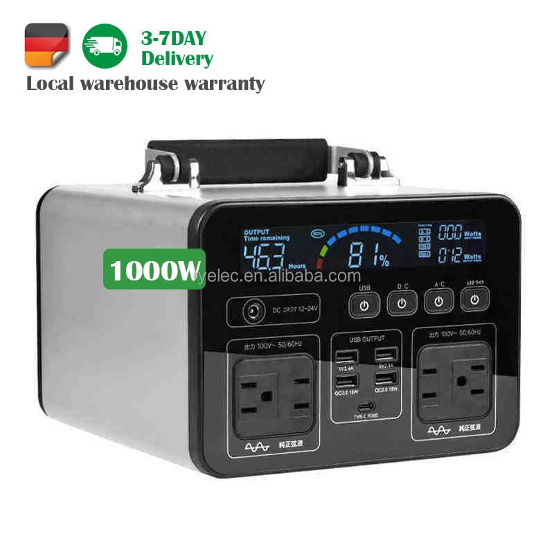 

Power Station 220v 2000w 1000w Home Energy Storage System Supply Portable Solar Generator Kit