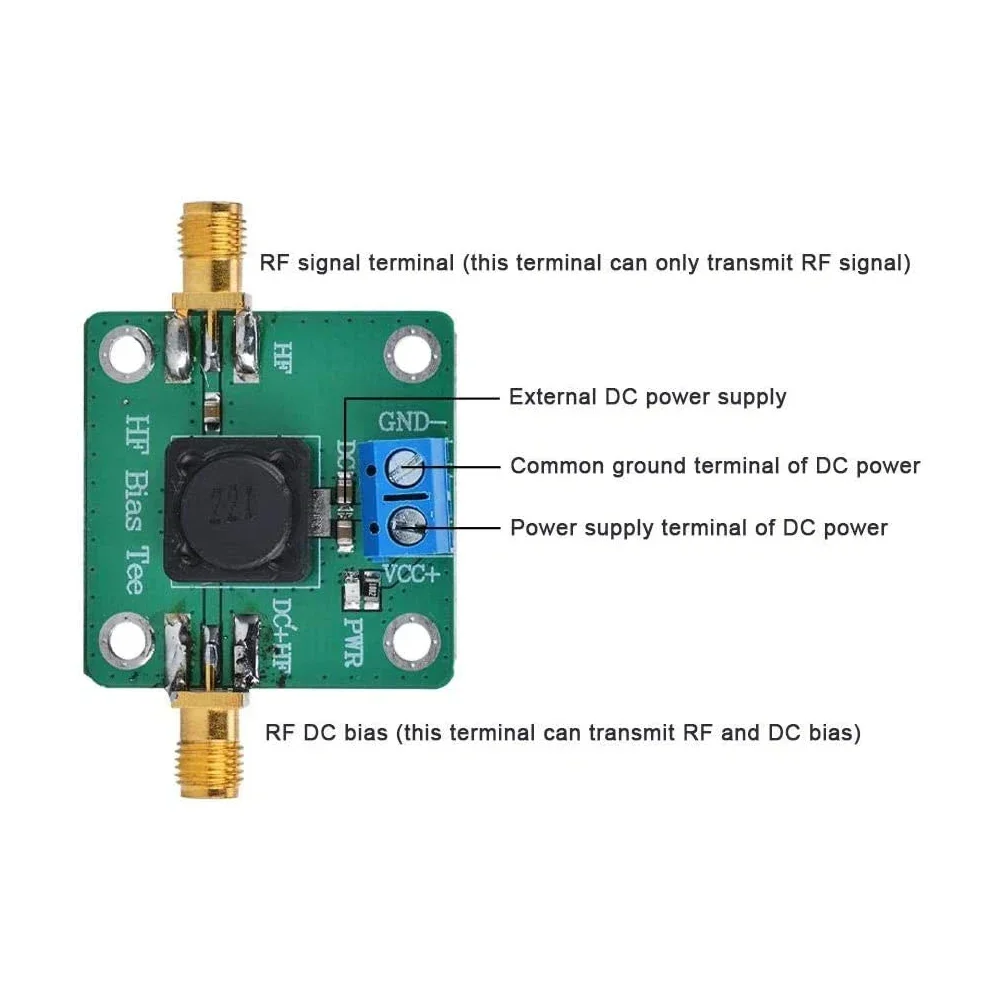 RF Микроволновая Печь HF Тройник Смещения 50K-60 МГц Офсетный Источник Питания