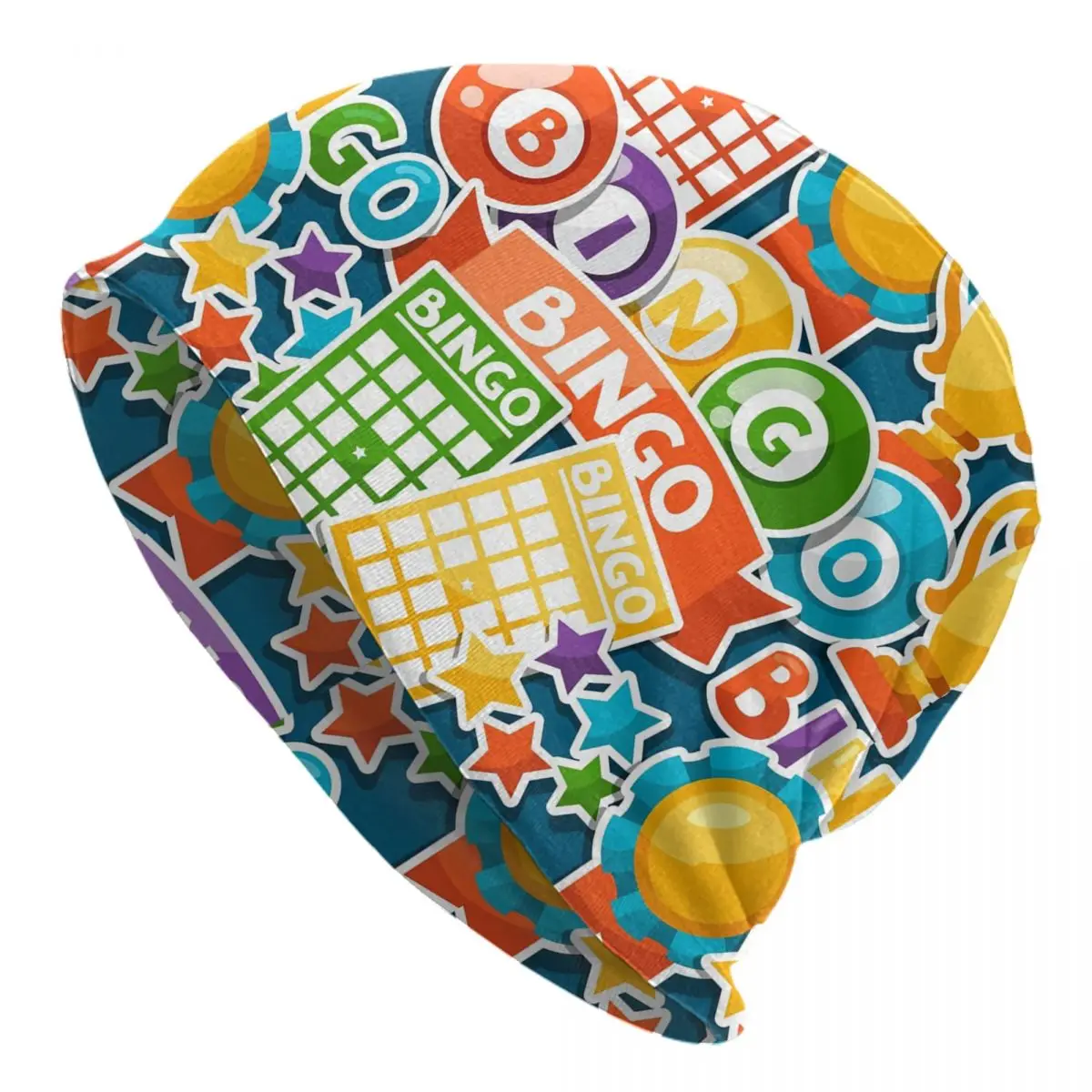 

Облегающая шапка для игры в бинго, зимняя теплая шапочка унисекс, женские вязаные шапки, уличные шапочки, облегающие шапочки