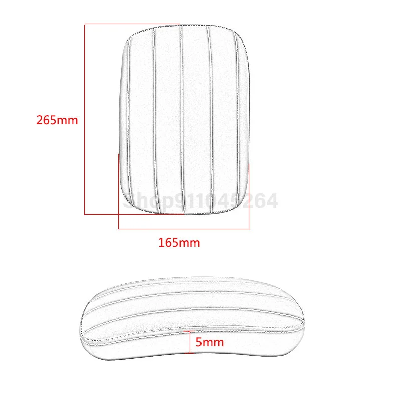 Мотоциклетная черная подушка на присоске для заднего сиденья Пассажирская