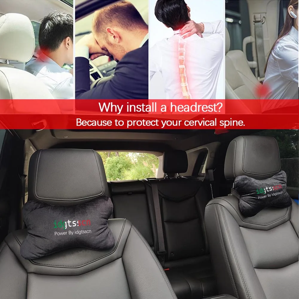 Подушка для шеи автомобиля фиксации головы у сиденья черного или Mini Auto GTO GTI Crossline