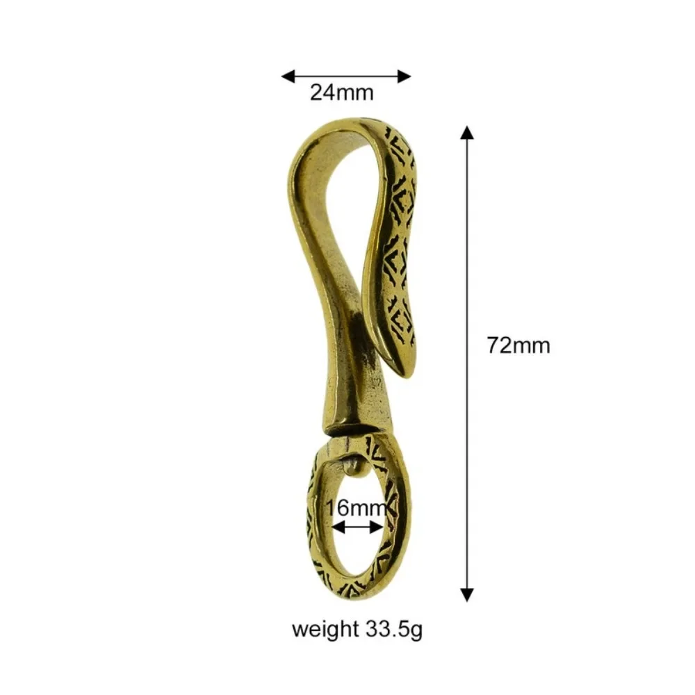 Твердый ретро латунный медный белый поворотный японский U-образный рыболовный