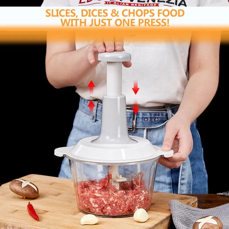 Многофункциональная кухонная мясорубка большой емкости Ручной пресс для