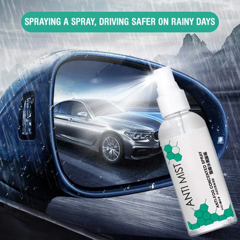 Средство против запотевания переднего лобового стекла автомобиля зеркало