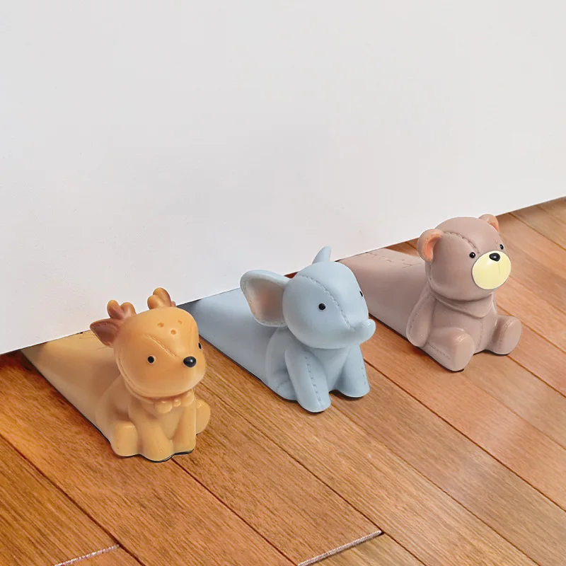 

Cute Cartoon Silicone Figure Door Stopper Wedge Door Jam Catcher Block Guard Baby Safety Protector Home Office Protectors