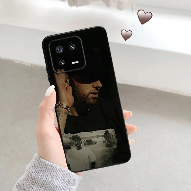 Ультратонкий черный чехол для телефона Eminem RAP GOD Redmi Note13 4G 12s 12c 13c Note12 Xiaomi 13 12 Lite 12x12t