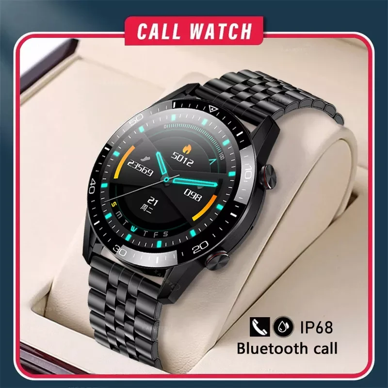 

2022New Bluetooth Call Smart Watch For Men IP68 Waterproof Sport ECG Fitness Tracker Stainless Steel Smartwatch For Huawei phone