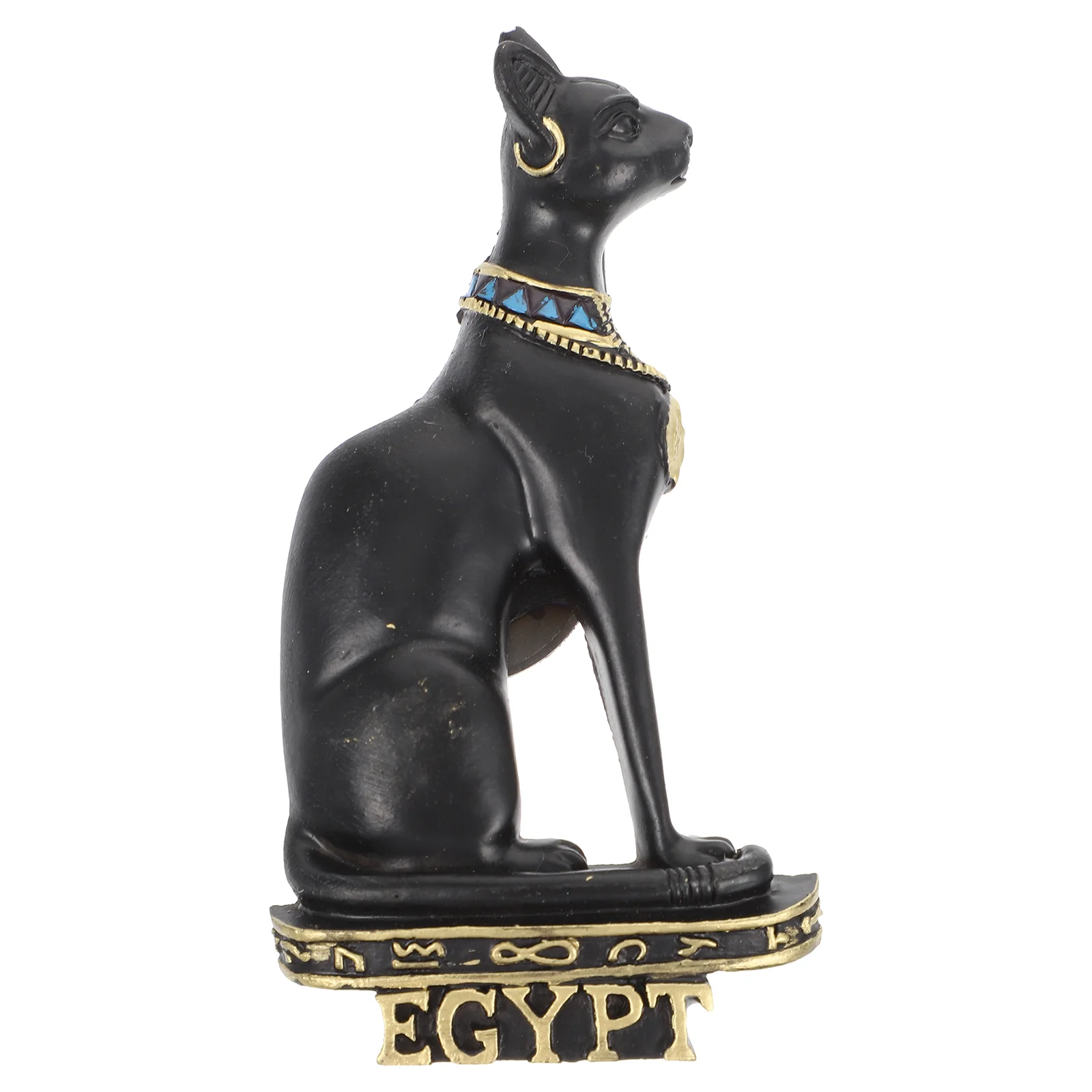

Black Calendar Egypt Cat Figure Decorative Magnet Office Stickers Fridge God Figurine Kitten