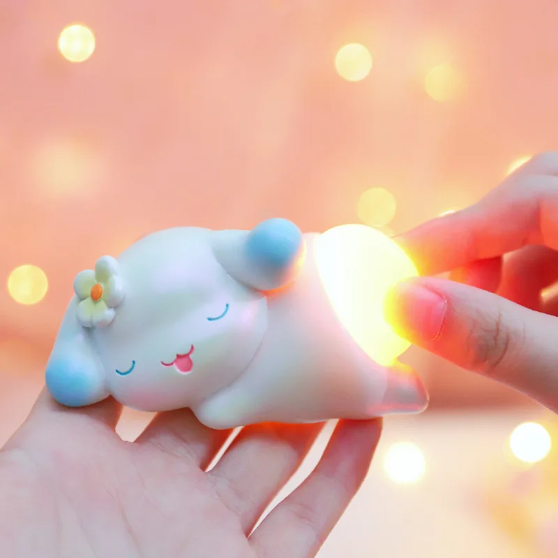 

Sanrio Night Light Kulomi My Melody Cinnamoroll Butt Silicone Lamp Desktop Decoration Fun Decompression Christmas Christmas Gift