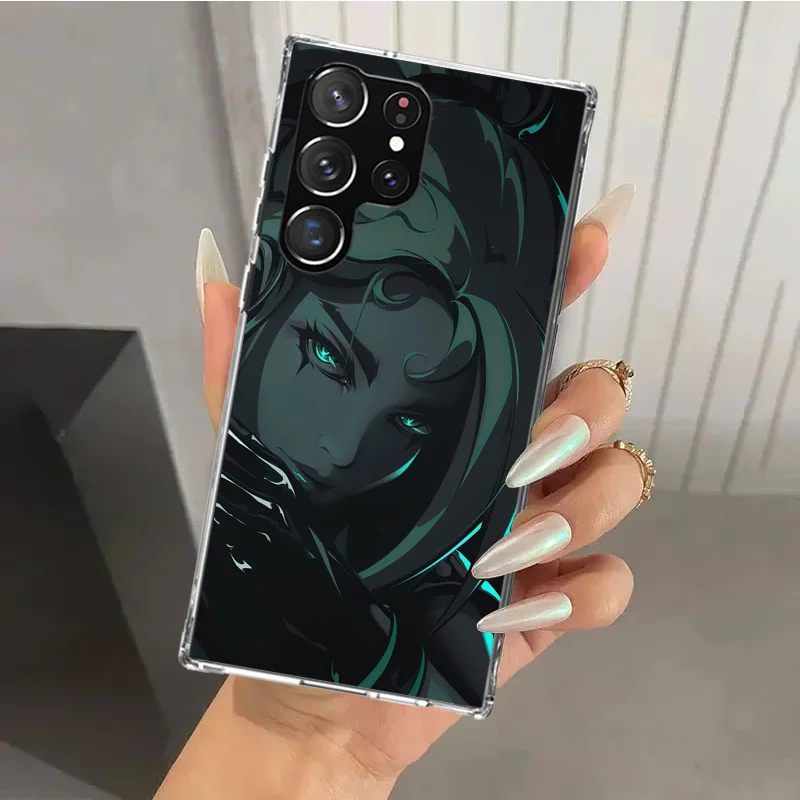 Чехол Valorant Jett для телефона Samsung Galaxy S24 S23 S22 S21 Ultra S20 FE S10 Plus S10E S9 S8 + S7 Edge мягкий чехол с