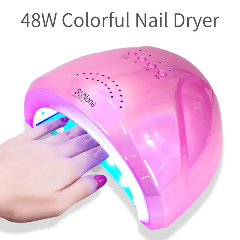 

Sun UV LED Gel Lamp Dryer 30 LEDs 24W/48W Adjustable with Smart Sensor Timing Sunone Nail Dryer for Manicure Curing Lamp