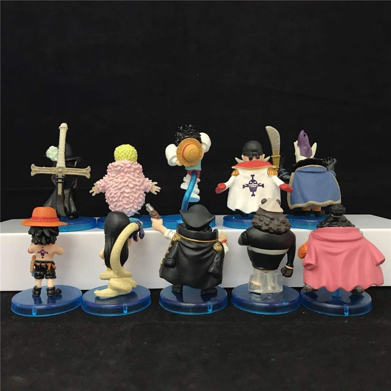Anime One Piece Luffy Ace Boa Hancock Gekko Moria Jinbe Edward Newgate Mihawk PVC Action Figure Collectible Model Kids Toys Doll images - 6