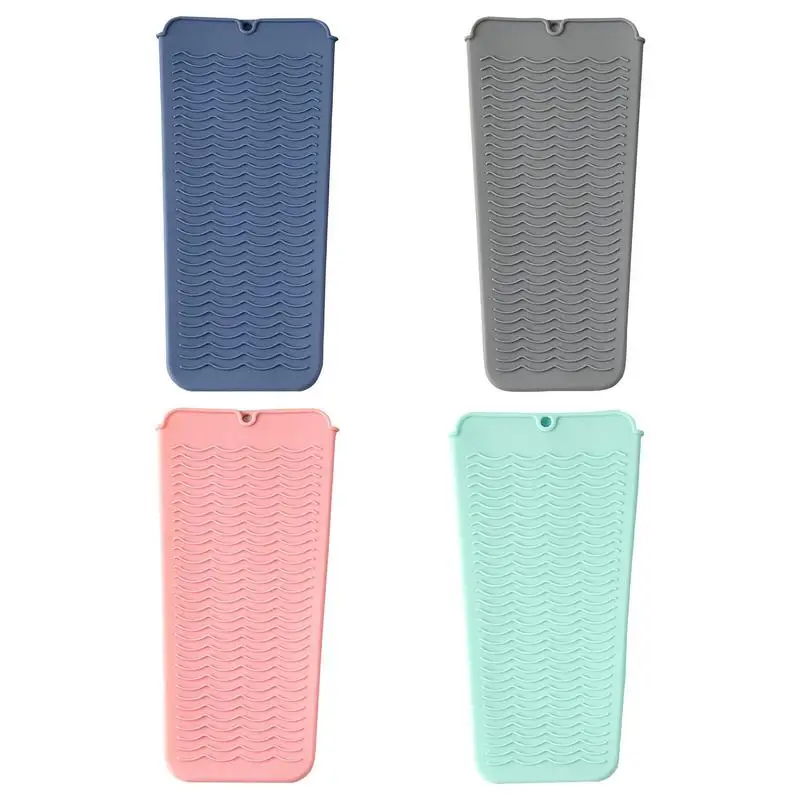 

Heat Resistant Straightener Pad Heat Insulation Mat Portable Heat Resistant Silicone Mat For Hair Styling Tools Flat Irons And