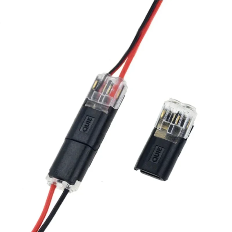 Double-wire Plug-in Connector With Locking Buckle Quick Electrical Cable Connector Snap Splice Lock Wire Easy Safe Splicing Into