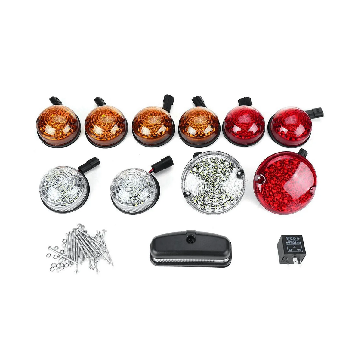 

12 шт., автомобильные передние и задние сигнальные лампы