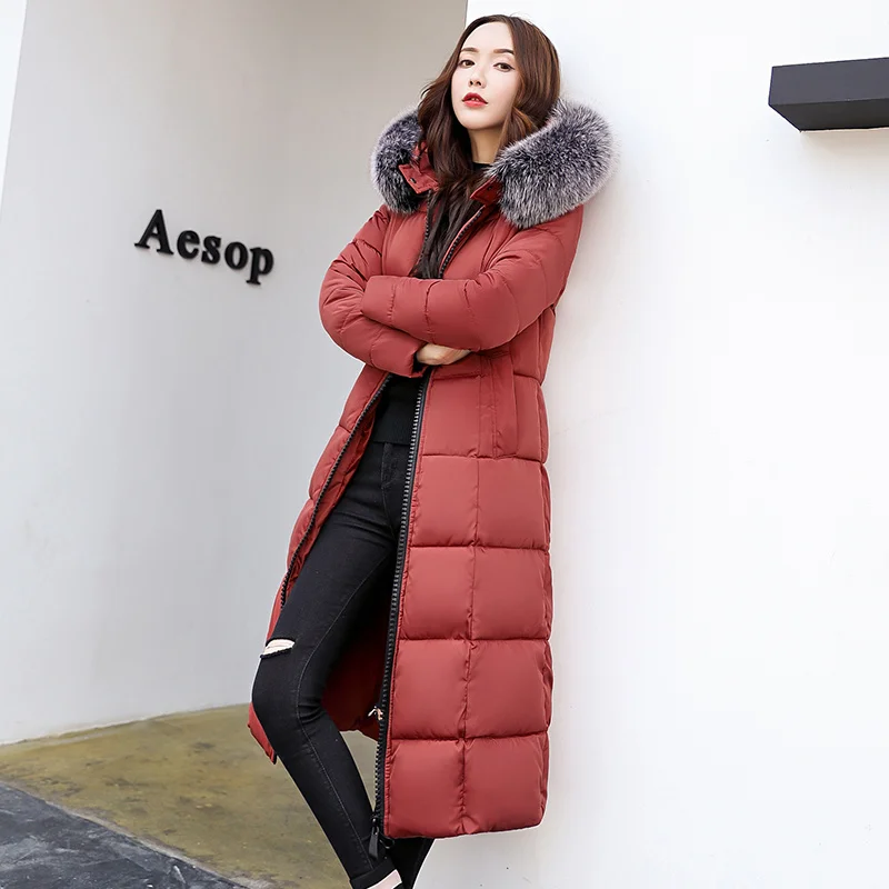 

Fashion New Spring Autumn Woman Warm Hooded Cotton-padded clothes Long sleeves Zipper Pockets Loose Coat Female Outwear C 599
