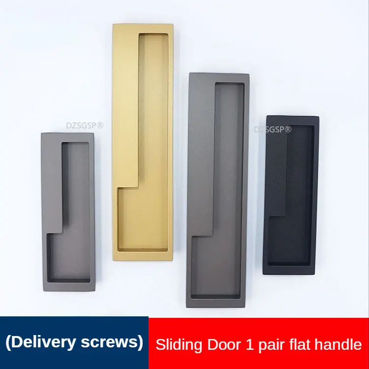 

Black Invisible Wine Cabinet Moving Door Handle Gold Embedded Wardrobe Drawer Knob Gray Furniture Decoration Handle