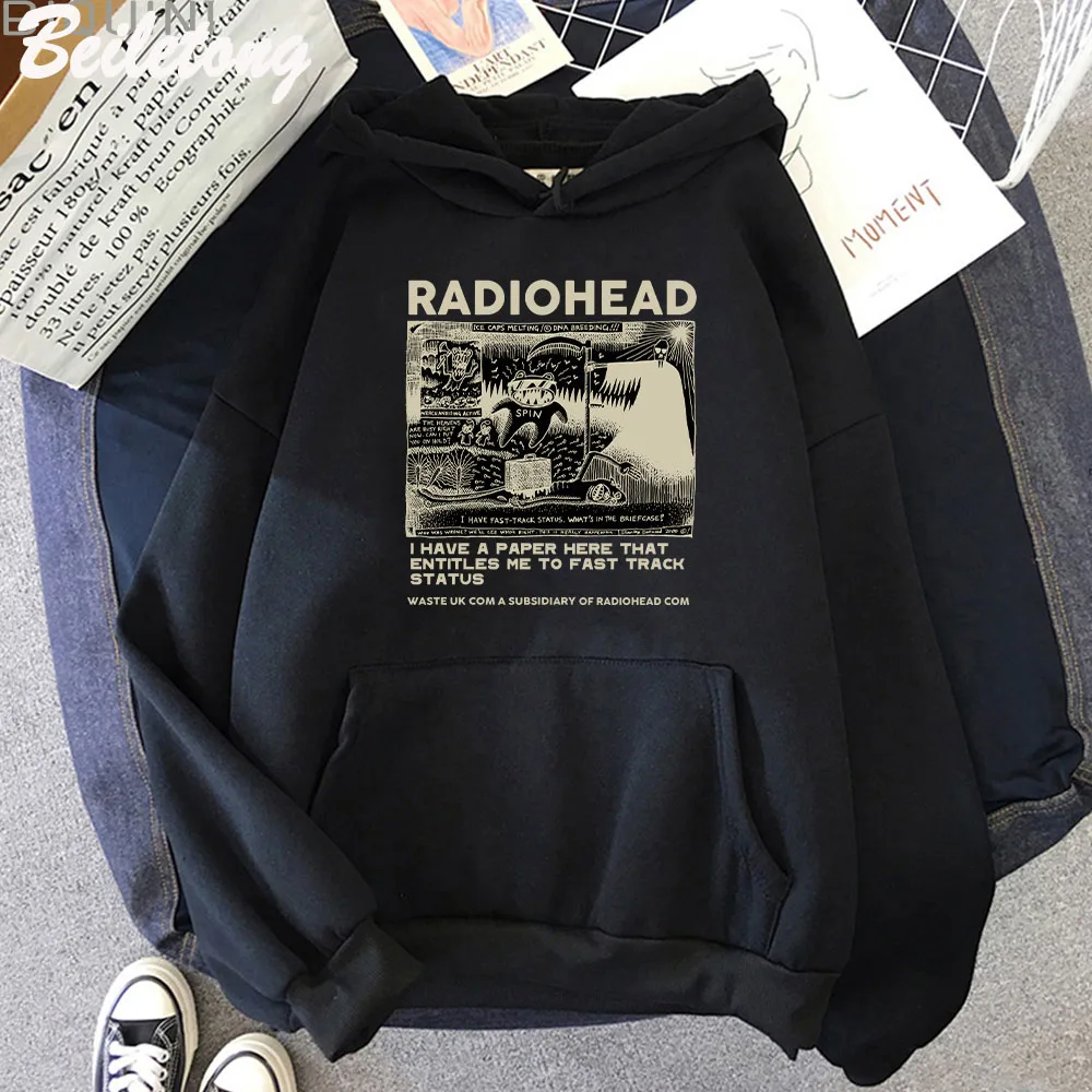 

Fashion Radiohead Band North America Tour Hoodie for man and woman Spring/Autumn Oversized Clothes Harajuku Regular Sweatshirt