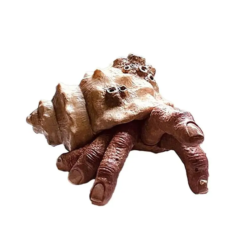 Скульптура краба пальца Хэллоуин, краб пальца, жуткий странный реалистичный ужас, модель из смолы, страшный палец, планшетофон для рабочего стола