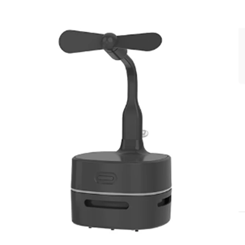 

AD-Multifunctional Vacuum Cleaner Home Portable Mini Fan Student Three-In-One Desk Lamp Desktop Vacuum Cleaner
