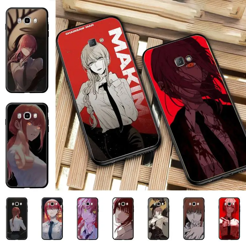

Makima Chainsaw Man Manga Anime Phone Case for Samsung J 2 3 4 5 6 7 8 prime plus 2018 2017 2016 core