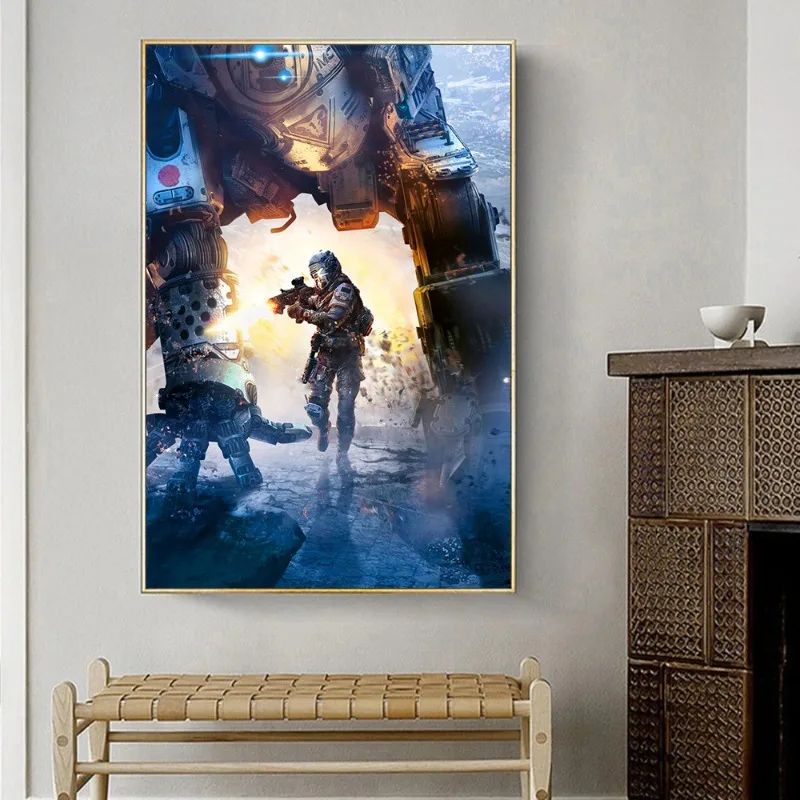 Постер Титан для видеоигр на холсте