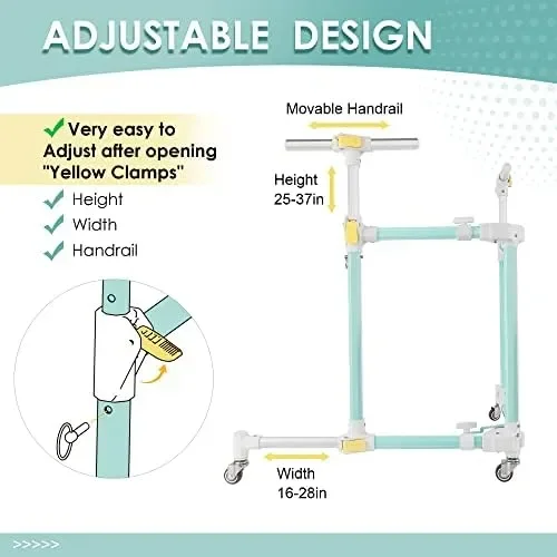 

Skater Aid for Kids Roller Skating, Aluminum Roller Skate Trainer for Children Toddler Adjustable Height Training Walker Air hoc