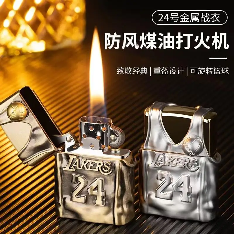 

Kerosene Lighter Classic No. 24 Jersey Armor Metal Mamba Spirit Lives On Laker Boyfriend Gift Souvenir Limited Edition Lighter