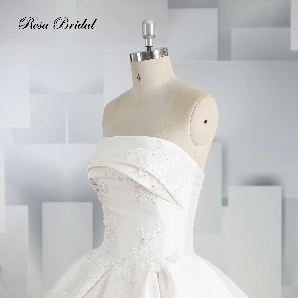 Свадебное платье ROSA BRIDAL сатин бисер