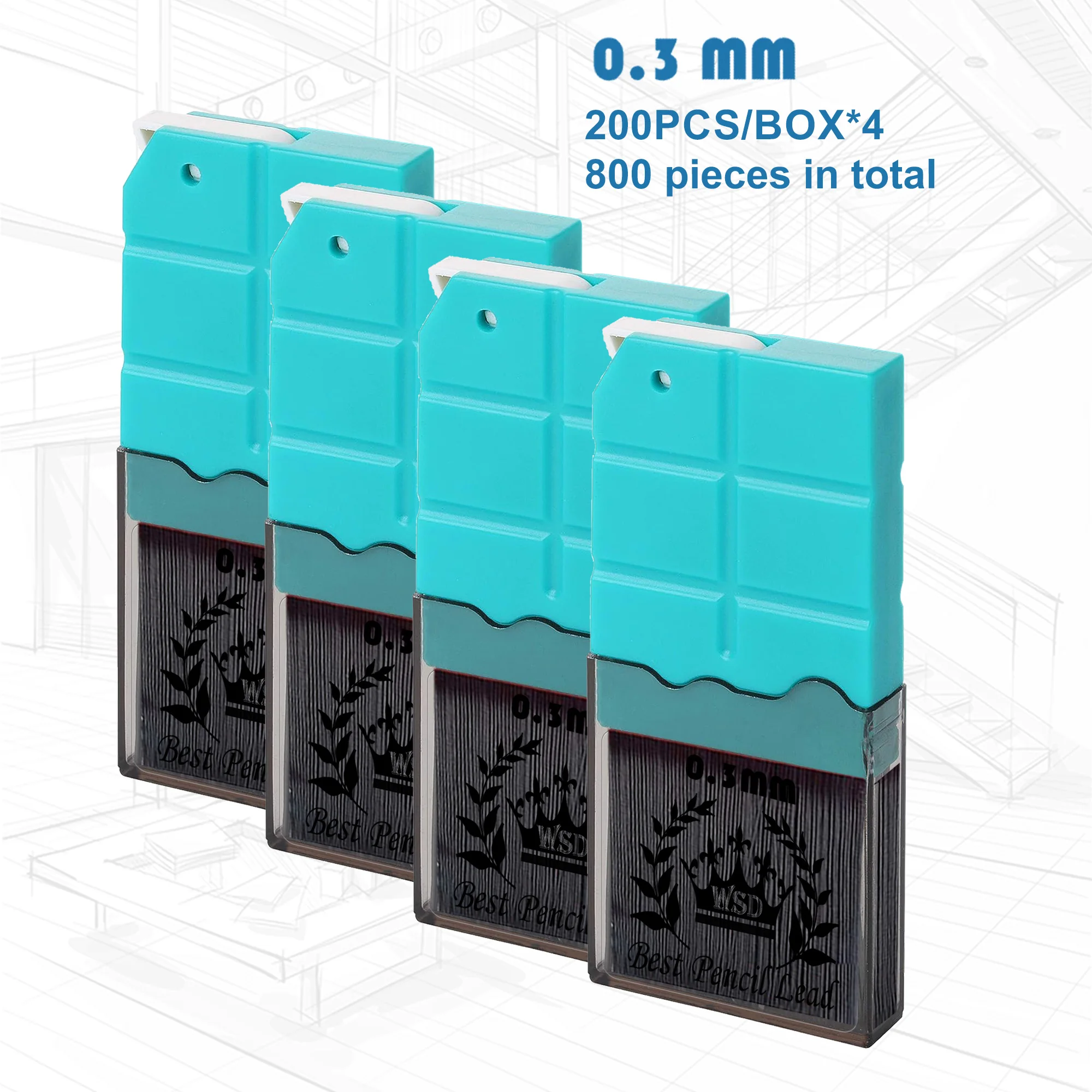 

Сменные грифели для механических карандашей 0.3/0.5/0.7/0.9 мм