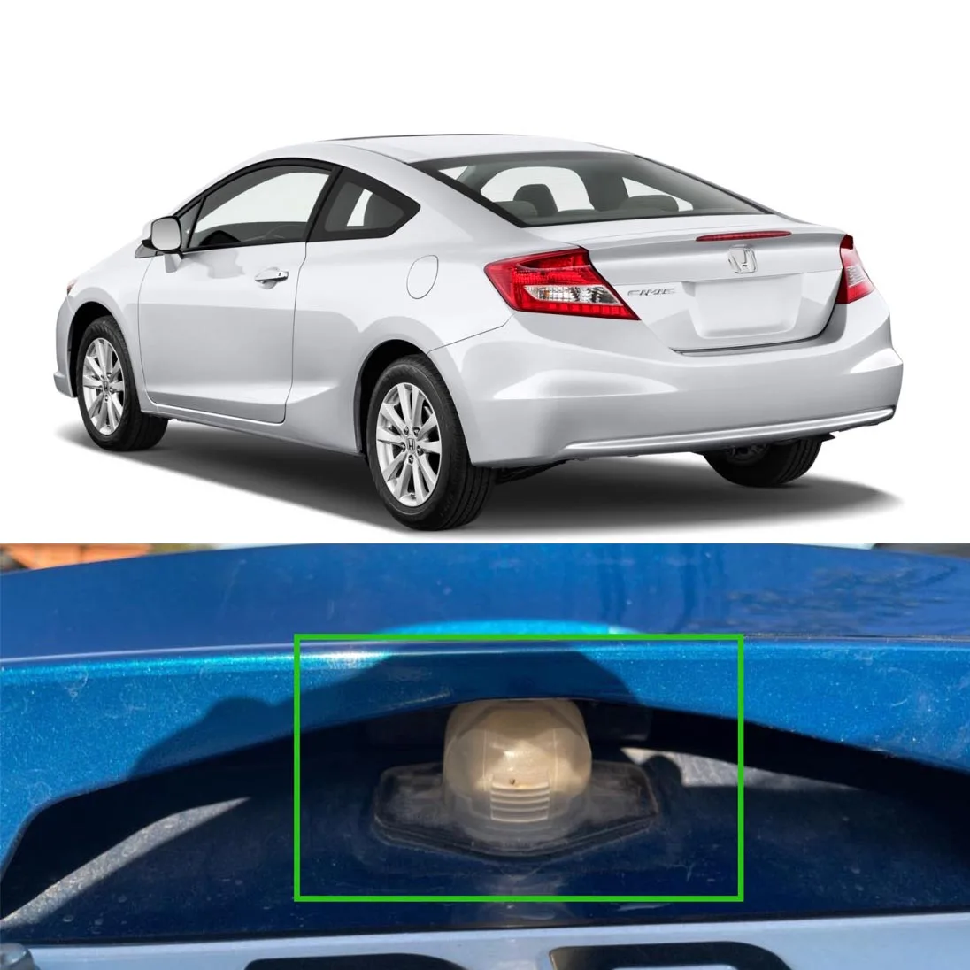 Камера заднего вида VKAUTO рыбий глаз для Honda Civic EP2 EP3 EU1 EU 2001 ~ 2005 Coupe 2012 2015 камера CCD Camera