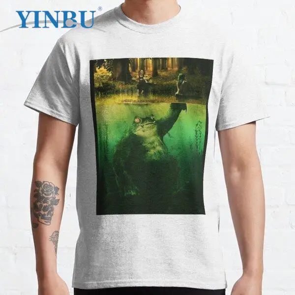 

BigLakeMonster высокое качество YINBU брендовые футболки унисекс короткая футболка модная графическая футболка