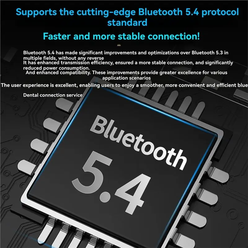 Фото Беспроводные наушники KZ AE01 с креплением на ухо для ZSX ZS10, Bluetooth 5.4, беспроводной кабель для апгрейда, HIFI-разъем C-PIN, зарядный чехол в комплекте №4