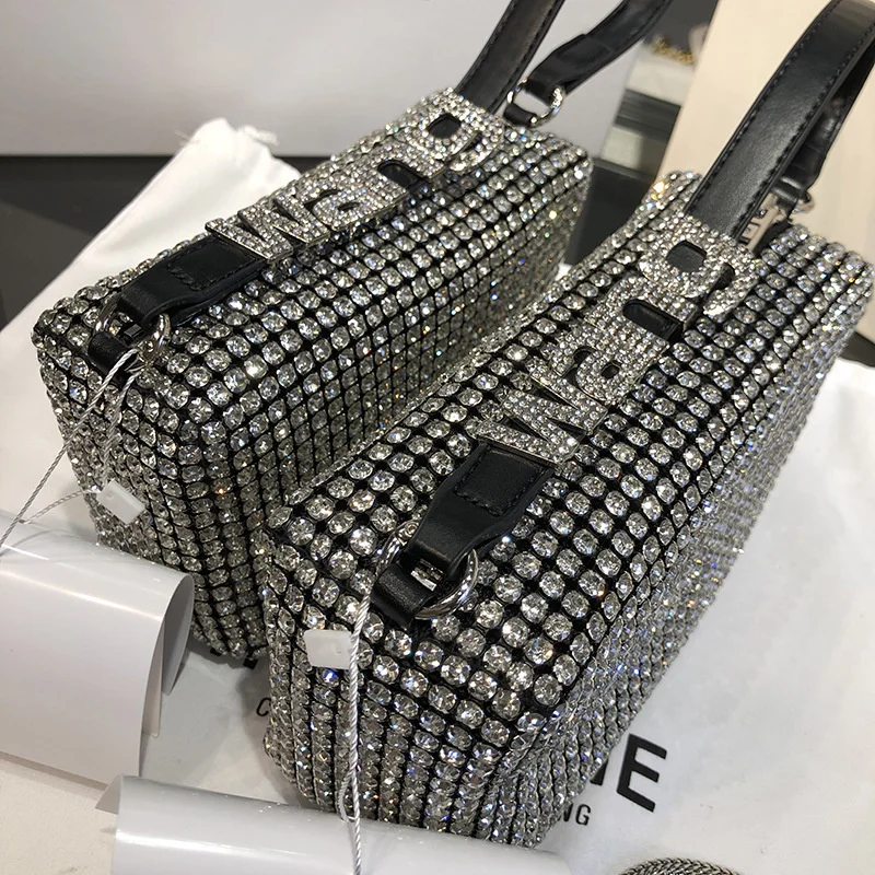 

bolsas femininas tendencia 2023 new women handbags aw king rhin2023ones flash diamond bag handbag mini armpit small square bags