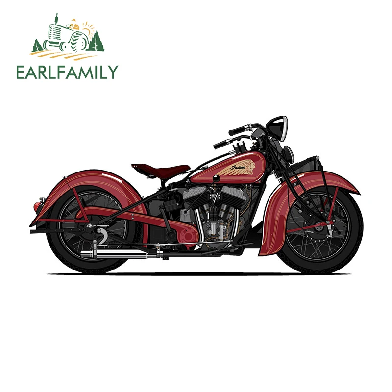 

EARLFAMILY 13 см x 6,2 см для мотоцикла, индийская фотосессия, простой стиль, стиль багажника