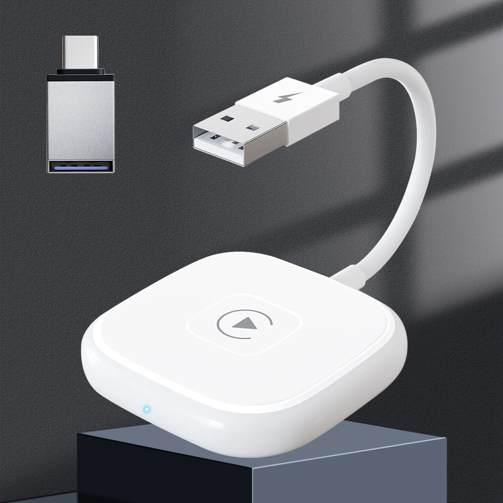 

For iPhone 14 Auto Wireless Adapter 2.4Ghz 5GHz WIFI for iOS 10 Support Cars with CarPlay Wireless Carplay Dongle Plug and Play