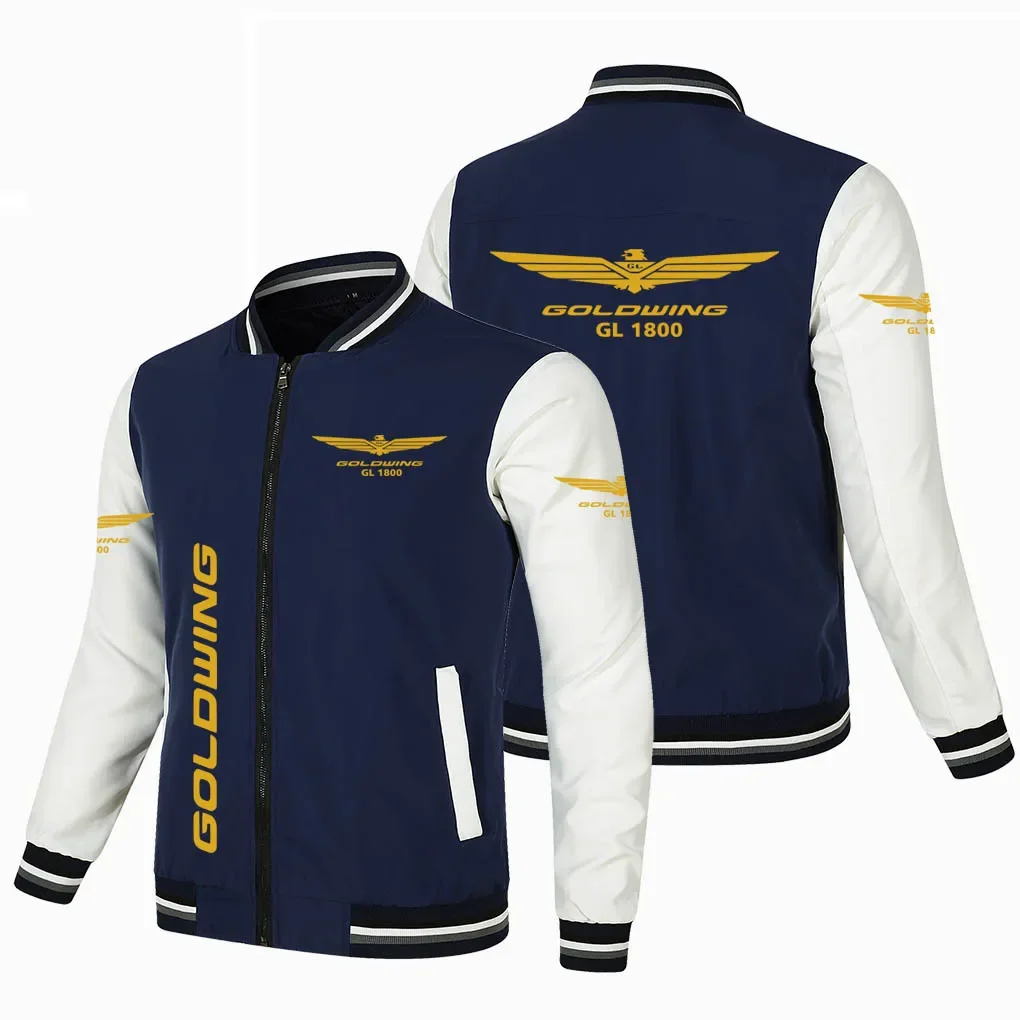 Spring and Autumn New Men's GOLDWING GL1800 Motorcycle Logo Jacket Casual Fashion Sports